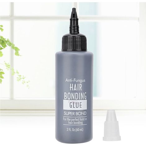 Gel de fixation capillaire hypoallergénique pour postiches, perruques et extensions de cheveux, usage professionnel en salon, 60 ml (1/5)