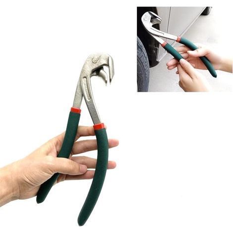 Green edge clamp for dent removal. (1/5)