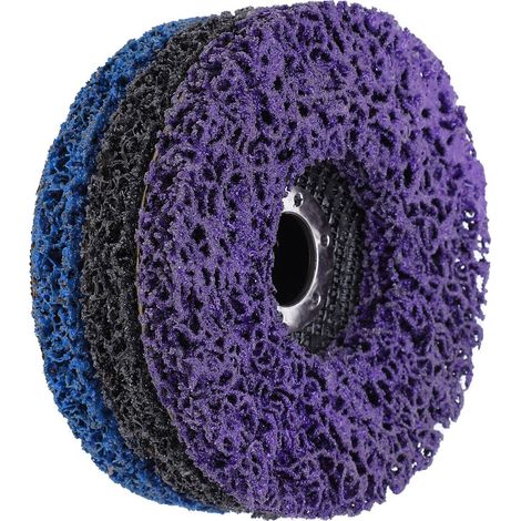 Lot de 3 disques de polissage pour meuleuse d'angle, en résine élastique, 115 mm (4,5 pouces) (1/5)