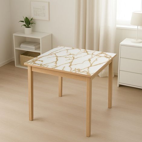 Pellicola protettiva decorativa per tavoli, in PVC siliconato, 100 cm, spessore 1,2 mm, motivo marmo, 20 m/rotolo Breckner Germany (1/5)