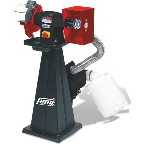 Kombinierte Schleif- und Poliermaschine FEMI 197 - 850 W Drehstrom - Ø 200x25x20 mm - Ohne Schleifscheibe und Bürste - 8005231