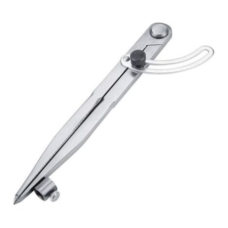 Pair Lntyq 200mm Compass à Pointe à Tracer Marquage en Acier au Carbone Boussole Marquage Réglable pour Cuir Outil Rotatif de Diviseur d'Aile (1/5)