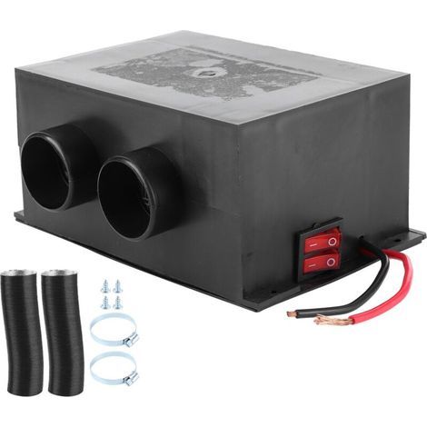 Calentador de coche de 12 V y 600 W, 2 orificios, portátil, calentamiento rápido, anticongelante, universal, silencioso, para invierno