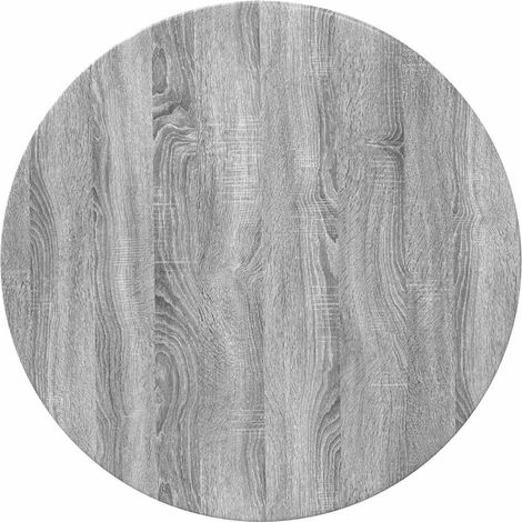 Maison Exclusive - Tischplatte Grau Sonoma Ø 70 x 1,5 cm Holzwerk