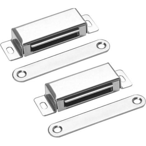 2 Pieces Magnet Cupboard Door Magnetic Latches Heavy Duty Furniture Magnetic Catch for Drawers, Shower Door, Cabinet (1/5)