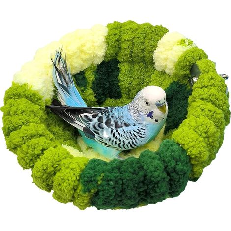 1 Nid Oiseaux, Polaire Corail, Doux, Confortable, Pour Perruche Calopsitte Canari (1/5)