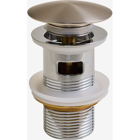Válvula de desagüe para lavabo tipo Click-Clack en acero inoxidable y latón Orveta SKLUM             