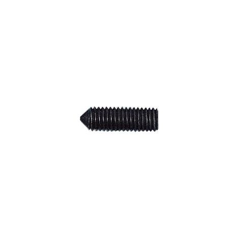 Vis métaux sans tête bout pointeau empreinte 6 pans creux acier brut 45.H entièrement filetées, diamètre 10 mm, longueur 20 mm,