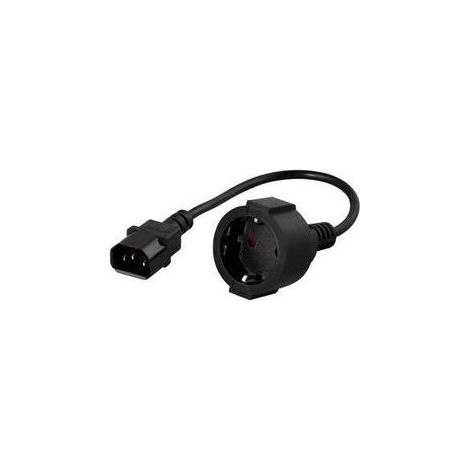 Convertidor PowerWalker IEC C14 a Schuko, 91015003