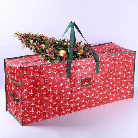 Sac de Rangement pour Sapin de No毛l - pour Sapin de No毛l de 270 CM de Haut avec Poign茅e de Transport, Sac de Rangement 茅tanche Sapin de No毛l