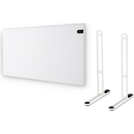 Pack ADAX Elektrischer Heizkörper Weiß - 2000 W - 1394x370x90mm - Neo Basic NP20 KDT - Füße für Heizkörper P Weiß