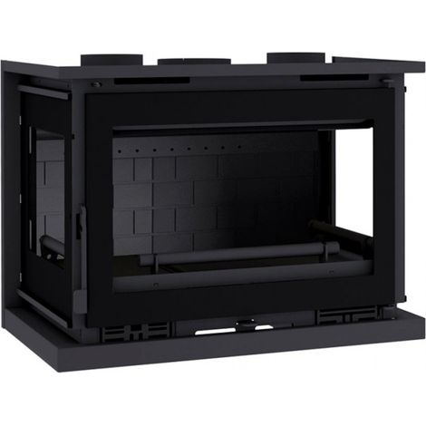 Insertable de Leña de 70 cm a 3 Caras con Turbinas FM Modelo IT-173 Fk Interior Fundición y Cristales Serigrafiados. (1/3)