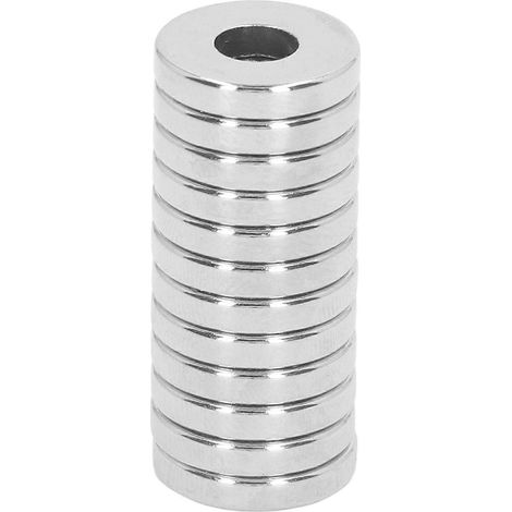 12 Stück Neodym-Magnete, 16 x 6 mm, dreifach beschichtet, kleine Seltenerdmagnete für Bastelarbeiten