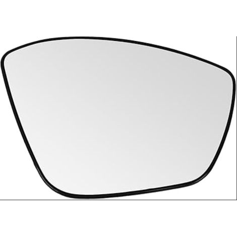 Glace Rétroviseur Droit pour C3 III ab 16, 2008 I (13-19), 208 (12-19), 308 II (13-21), Verre Extérieur Chauffée Convexe (1/5)