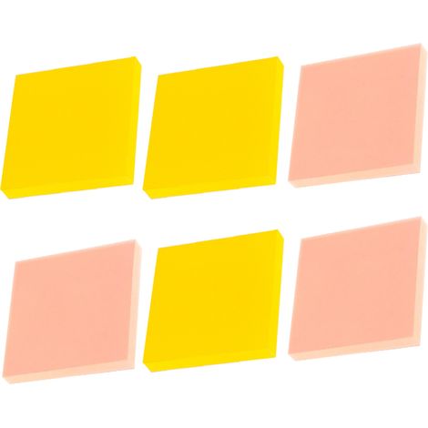 Post-it - Blocs Auto-Adhésifs Couleurs Vives - Pour Bureau Maison Carnet - 6 Pièces (1/5)