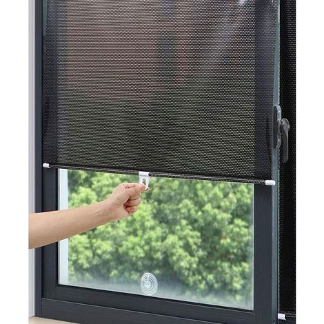 Store à ventouse pour fenêtre, Protection solaire, Brise-vue et protection solaire, Pare Soleil Rouleau Occultant pour Salon Cuisin (1/4)