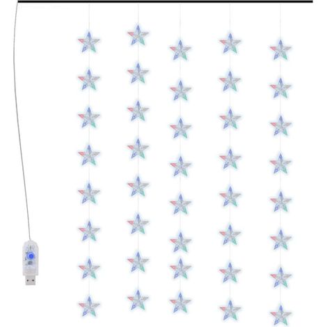 Luci Fatate a Stella a LED 200 LED Colorati 8 Funzioni vidaXL (1/5)