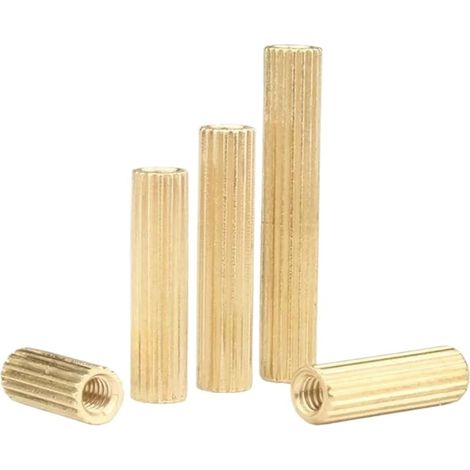 Entretoise de support ronde moletée en laiton M2 pour cartes PCB (1/5)