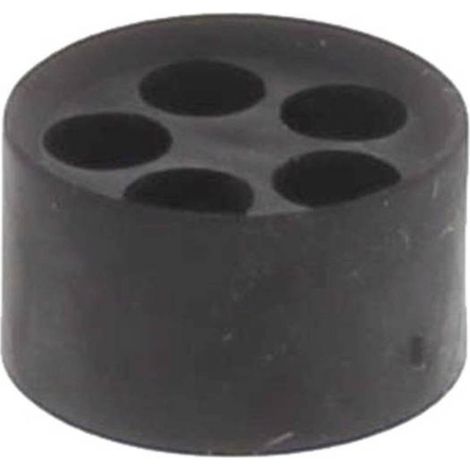 Wiska 10102023 MFD 25/05/056 Inserto di tenuta antiurto, con antistrappo M25 Plastica Nero (RAL 9005) 25 pz.