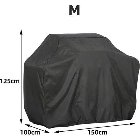 (100x125x150cm) Housse pour barbecue, anti-poussière, imperméable, épaisse. (1/5)