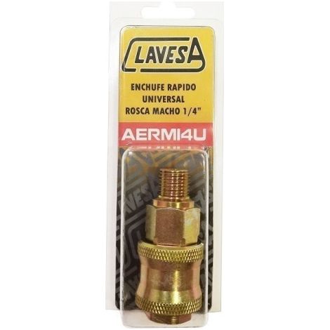 Enchufe Neumatico Rap 1/4'' Macho Dor Aerm14Ub Clavesa