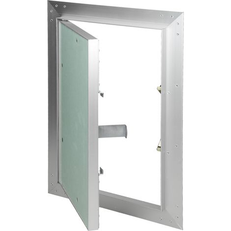 ECD Germany Pannello di Accesso Controllo Ispezione Sportello Manutenzione Pulizia Porta Infisso Inserto in Cartongesso Telaio Alluminio di Costruzione a Secco adatto ad Ambienti Umidi 20x30 cm Verde (1/5)