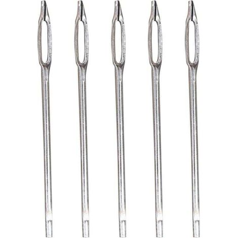 Kit de réparation de bouchon de pneu, kit de bouchon de pneu de voiture,Paquet de 5 aiguilles à œil fendu de remplacement Outil de réparation de pneus, Kit de réparation de pneus robuste, poin- Crezuo (1/4)