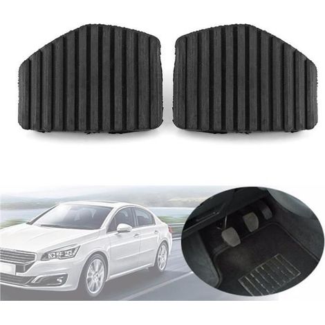 2 PCS Caoutchouc Couvre Pedale Protection Repose Pied Frein Embrayage pour Peugeot / Citroen 1007 207 208 301 C3 C4 C5 C6 C8 (1/4)