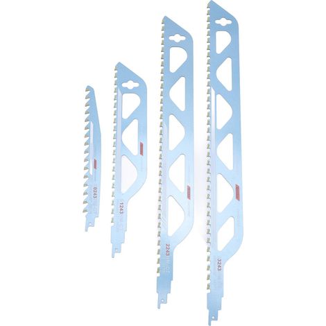 4PCS Reciprocating Saw Blades 9 12 18 20 Inch Carbide Cutting Sawblade Set for Concrete Brick Stone Plastic