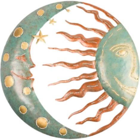 Dcoration murale Soleil et Lune Sculptures de jardin Gris (1/5)