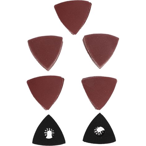80-mm-Dreieckschleifpapier-Set, multifunktionales Ersatzpolierpapier mit Pads (1/5)