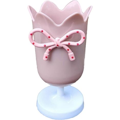 Organiseur de bureau pour étudiants – Design en forme de tulipe et robuste – pour fournitures scolaires (Rose B) (1/5)