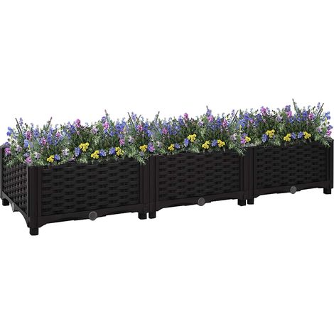 Hochbeet 120x40x23 cm Polypropylen