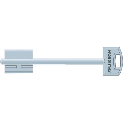 Securemme CHIAVE GREZZA PER PORTE BLINDATE Mod. I gambo mm. 60 - 5 pezzi