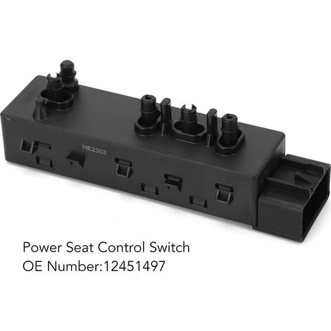 Interruttore di regolazione elettrica del sedile a 8 vie 12451497 per Chevrolet, GMC, Cadillac e Buick Tahoe, lato guidatore sinistro (1/5)