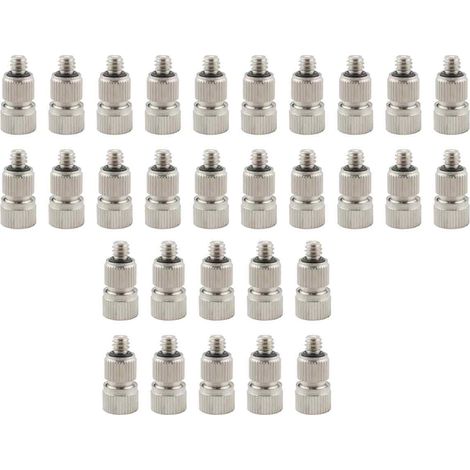 Packung mit 30 Hochdruck-Sprühdüsen für Außenkühlsysteme, UNC 10/24 Edelstahl mit Düse (1/5)