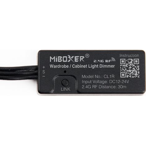 Regolatore per Alimentatore da Armadio 12-24V MiBoxer CL1R Compatibile con Telecomando RF Nero (1/5)
