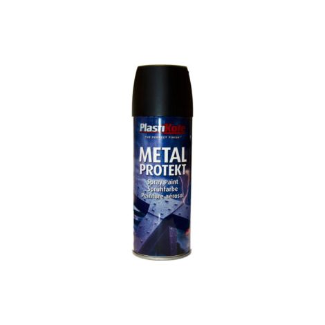 Plastikote Metal Protekt Spray Matt Black 400ml