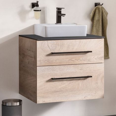 FACKELMANN Oxford Waschtischunterschrank 60cm - Nature Oak (1/5)