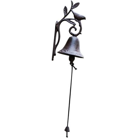 Sonnette Oiseaux Métal Sonnette Oiseaux Suspendue Murale Vintage Décorative pour Mur (1/5)