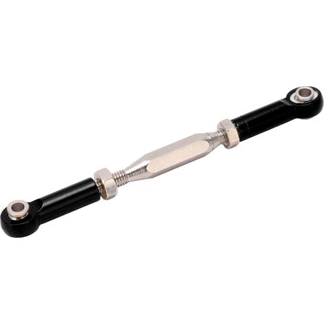 Barre de direction métallique réglable pour servo RC, compatible avec les camions RC JLB 1/10 (noir). (1/5)