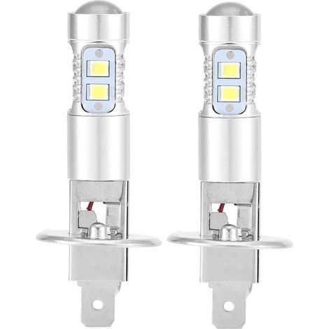 Ampoules de phare, 2x H1 6000K Ultra White 100W Kit d'ampoules de phare à LED pour feux de croisement (1/5)