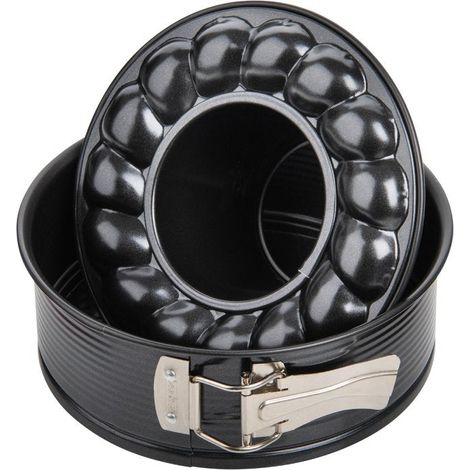 Moule à manqué à charnière avec fond à savarin 18 cm Zenker Black Metallic