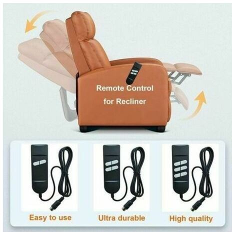 Télécommande Fauteuil Relax Electrique,Télécommande Fauteuil Releveur Contrôle Manuel 4 Boutons 5 Broches Utilisé Pour 2 Moteurs - Fauteuil Inclinable Ou Alors Chaise Haut Et Bas, (1/3)
