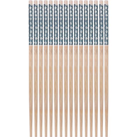 Lot 8 baguettes japonaises réutilisables bambou naturel, style washoku pour cuisine asiatique (1/5)