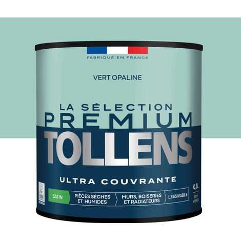 Tollens - Peinture intérieure couleurs - La Sélection Premium Satin - Ultra Couvrante - Vert Opaline 0,5 L - 6m²