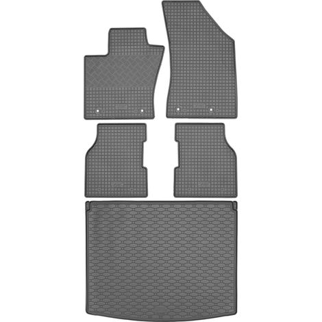 Set di tappetini in gomma per auto e tappetino per bagagliaio per Jeep Compass SUV da agosto 2017