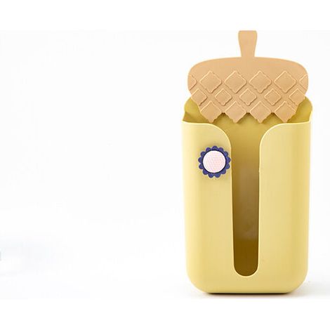 Porte-serviettes en papier mural pâte de salle de bain rouleau en plastique boîte à papier serviette de lavage sac à ordures support de rangement (1/5)