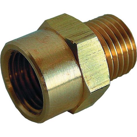 Nipplo filettato doppio MS AG G 1/4 IG G 3/8 EWO (Per 10)