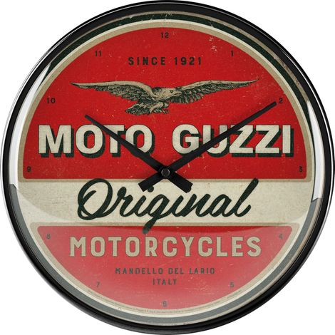 Horloge rétro, Ø 31 cm, Moto – Motorcycles – Idée Cadeau pour Motards, décoration Murale Cuisine, Design Vintage (1/5)